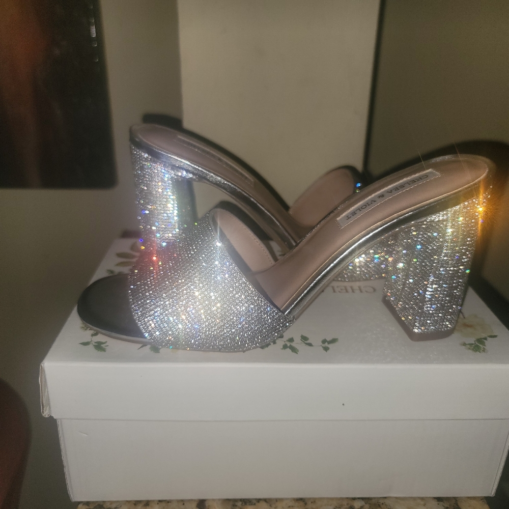 Chelsea & Violet Rhinestone Mules
